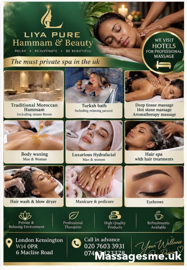 Massage Man Facial Turkish Bath Hammam, Relaxing & Deep Tissue Massages Near Kensington Olympia